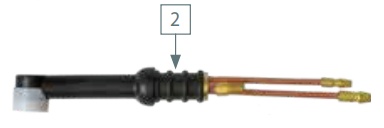 Picture of Brighton Best 24Wn Tig Water Cooled Torch 180 Amp 90˚